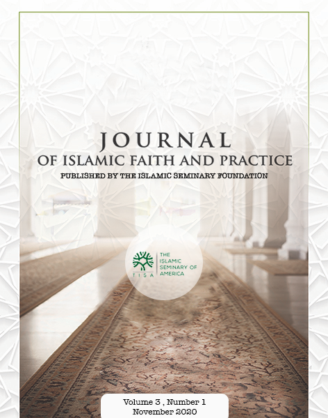 Journal of Islamic Faith and Practice volume 3 number 1cover