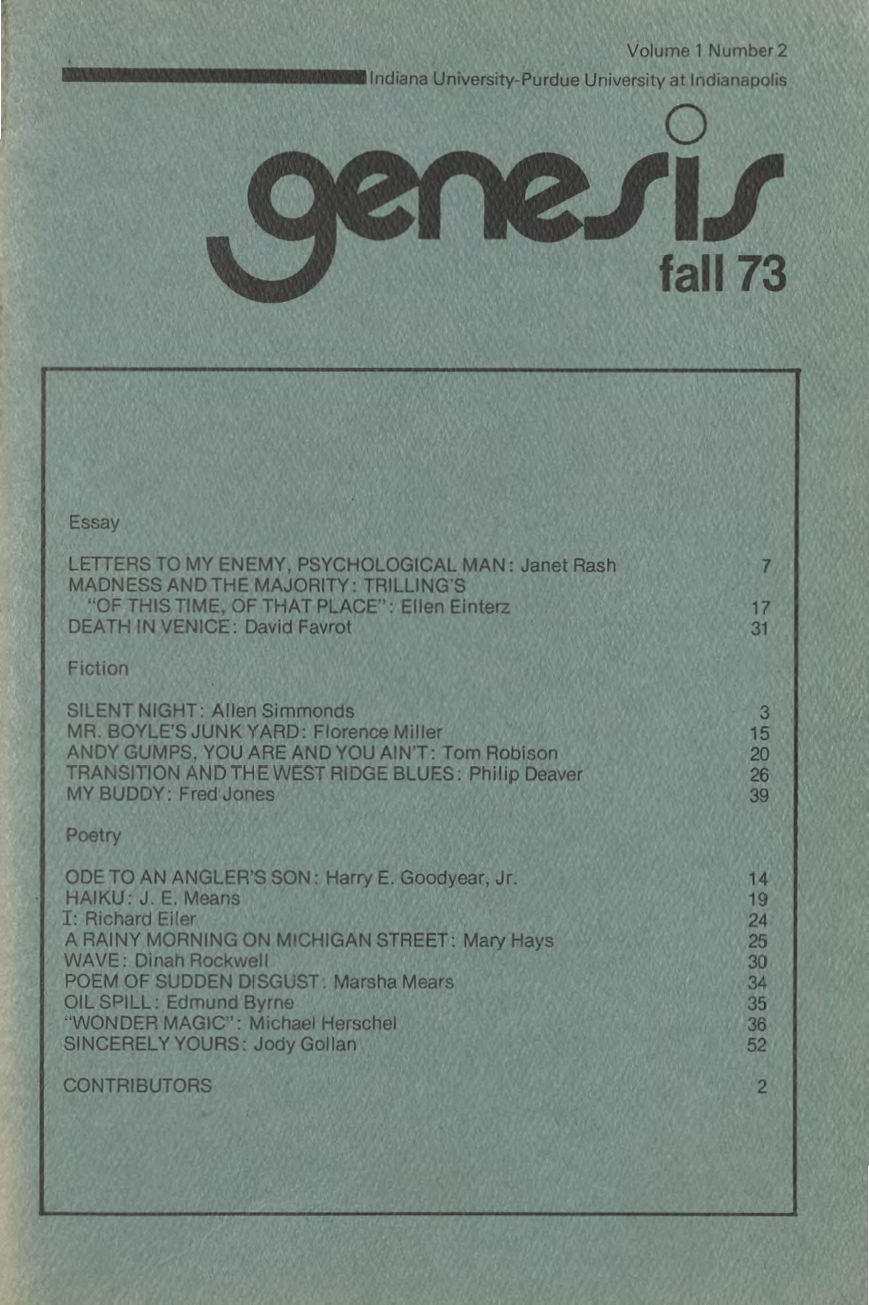 genesis fall 1973 cover